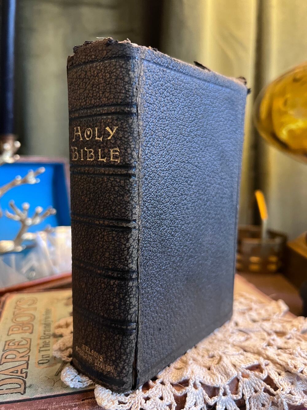 Antique Bible with Detached Cover 1800s
